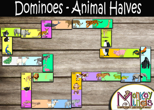 DOMINOES - ANIMAL HALVES - Monkey Minds