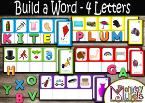 LANGUAGE - BUILD A WORD - 4 LETTERS - Monkey Minds