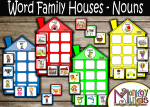 LANGUAGE - WORD FAMILY HOUSES - NOUNS - Monkey Minds