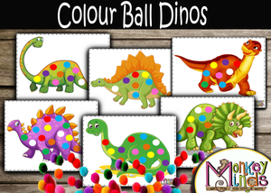 MATCH IT - COLOUR BALL DINOS - Monkey Minds