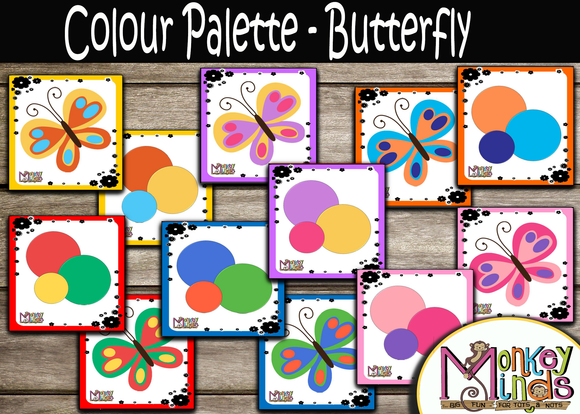 MATCH IT - COLOUR PALETTE - BUTTERFLY - Monkey Minds