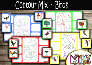 MATCH IT - CONTOUR MIX - BIRDS - Monkey Minds