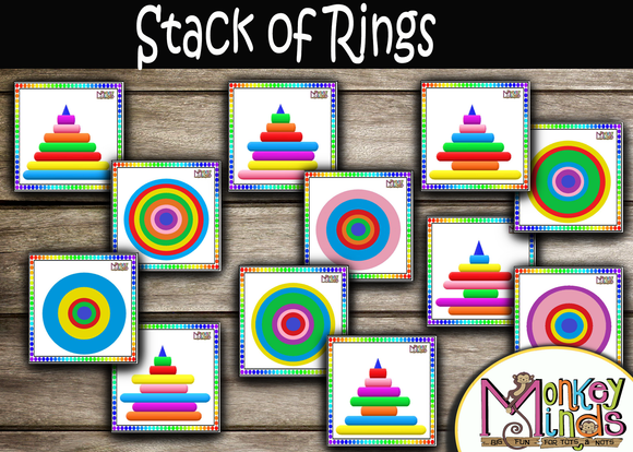 MATCH IT - STACK OF RINGS - Monkey Minds