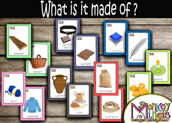 MATCH IT - WHAT IS IT MADE OF ? - Monkey Minds