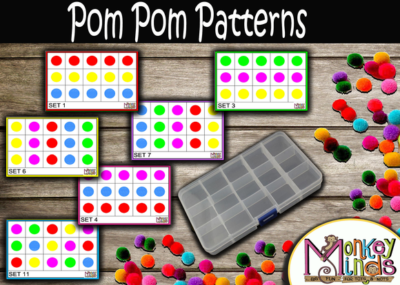 PATTERN & SEQUENCE - POM POM PATTERNS - Monkey Minds