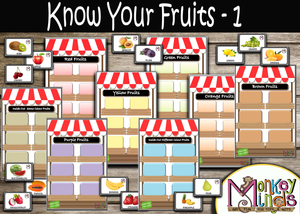 SORTING MATS - KNOW YOUR FRUITS -1 - Monkey Minds