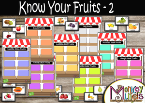 SORTING MATS - KNOW YOUR FRUITS -2 - Monkey Minds