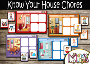 SORTING MATS - KNOW YOUR HOUSE CHORES - Monkey Minds