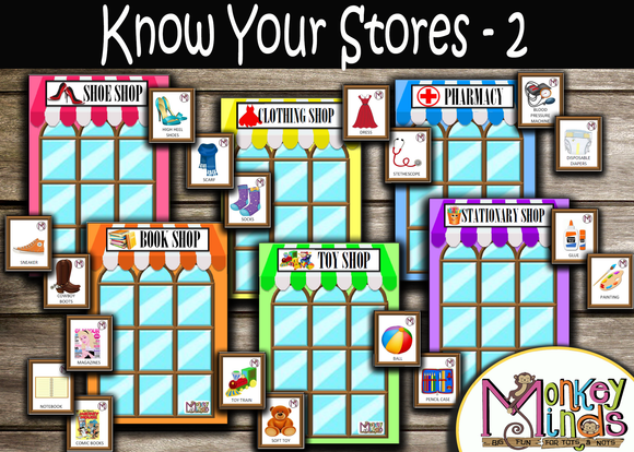 SORTING MATS - KNOW YOUR STORES - 2 - Monkey Minds