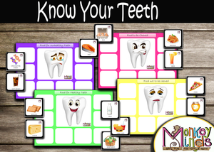 SORTING MATS - KNOW YOUR TEETH - Monkey Minds